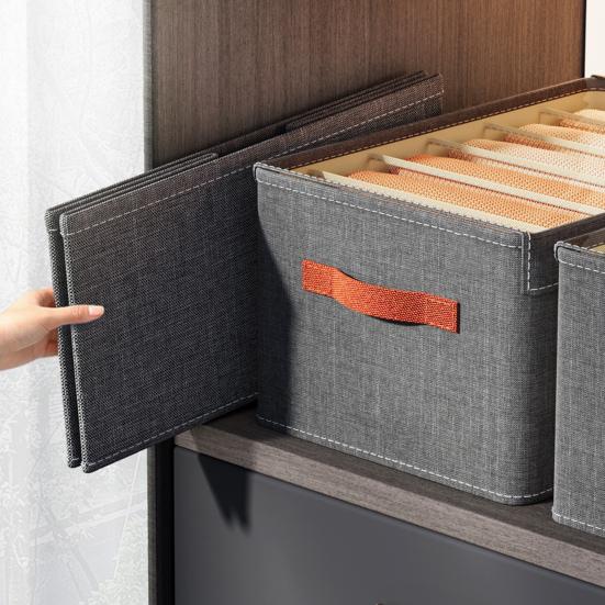 Ящик для одежды с крышкой, водонепроницаемый, влагостойкий, складной шкаф для спальни, 6/7/9 ячеек, ящик для хранения брюк, для ежедневного использования