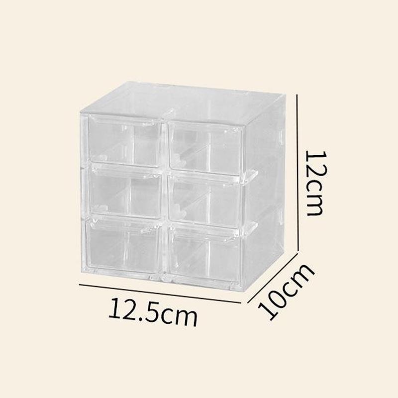 Глухая коробка, симпатичная коробка для хранения, многослойная прозрачная перегородка, портативная многофункциональная глухая сумка, способная фигурка, коробка для хранения