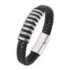 New Fashion Genuine Leather Braid Charm Bracelet Clasps Men Bracelets & Bangles Men Jewelry Gift