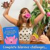 Snort Funny: The Oinkcredible You Laugh You Lose Party Game | 150 Challenge Cards, 5 Pig Snouts & Mud Tokens | Friend & Family Funny Games for 4-8 Pla