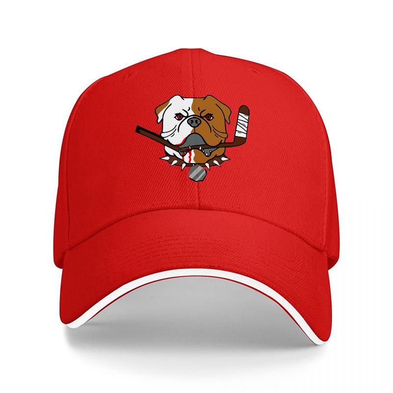 Bulldog Baseball Hat with Bat and Ball Design Black Adjustable Cap for Sports Fans and Dog Lovers Casual Streetwear Accessory
