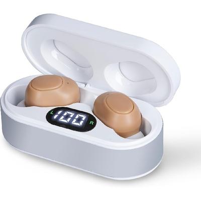 Слуховые аппараты, Миниатюрные усилители слуха для взрослых с шумоподавлением, Перезаряжаемые слуховые аппараты для пожилых людей с кристально чистым звуком