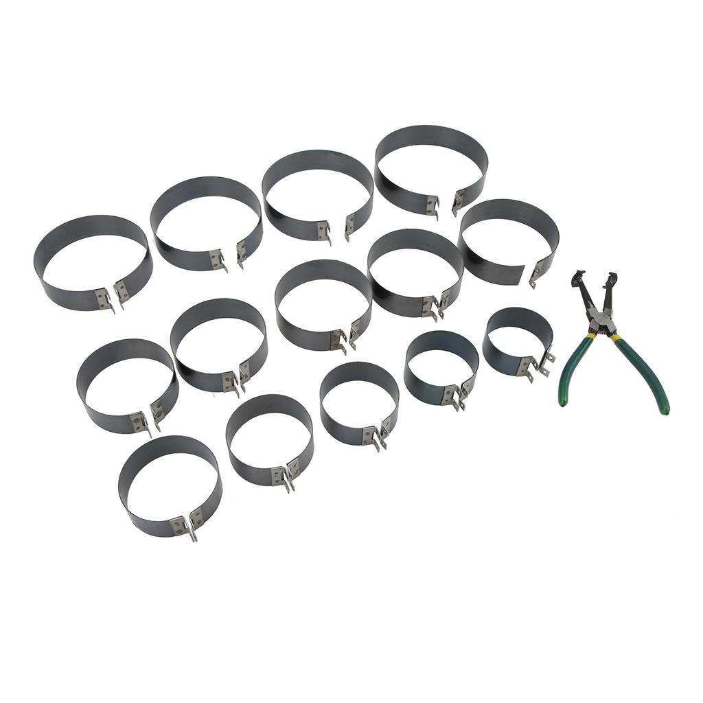 Набор для сжатия поршневых колец, профессиональные универсальные плоскогубцы для установки, набор из 14 инструментов для легковых и грузовых автомобилей