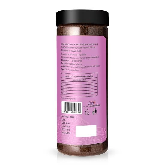 Bevzilla 200 Gram Vanilla Flavoured Instant Coffee Powder Jar|Make 100 Cups|Arabica Coffee|Hot & Cold Brew