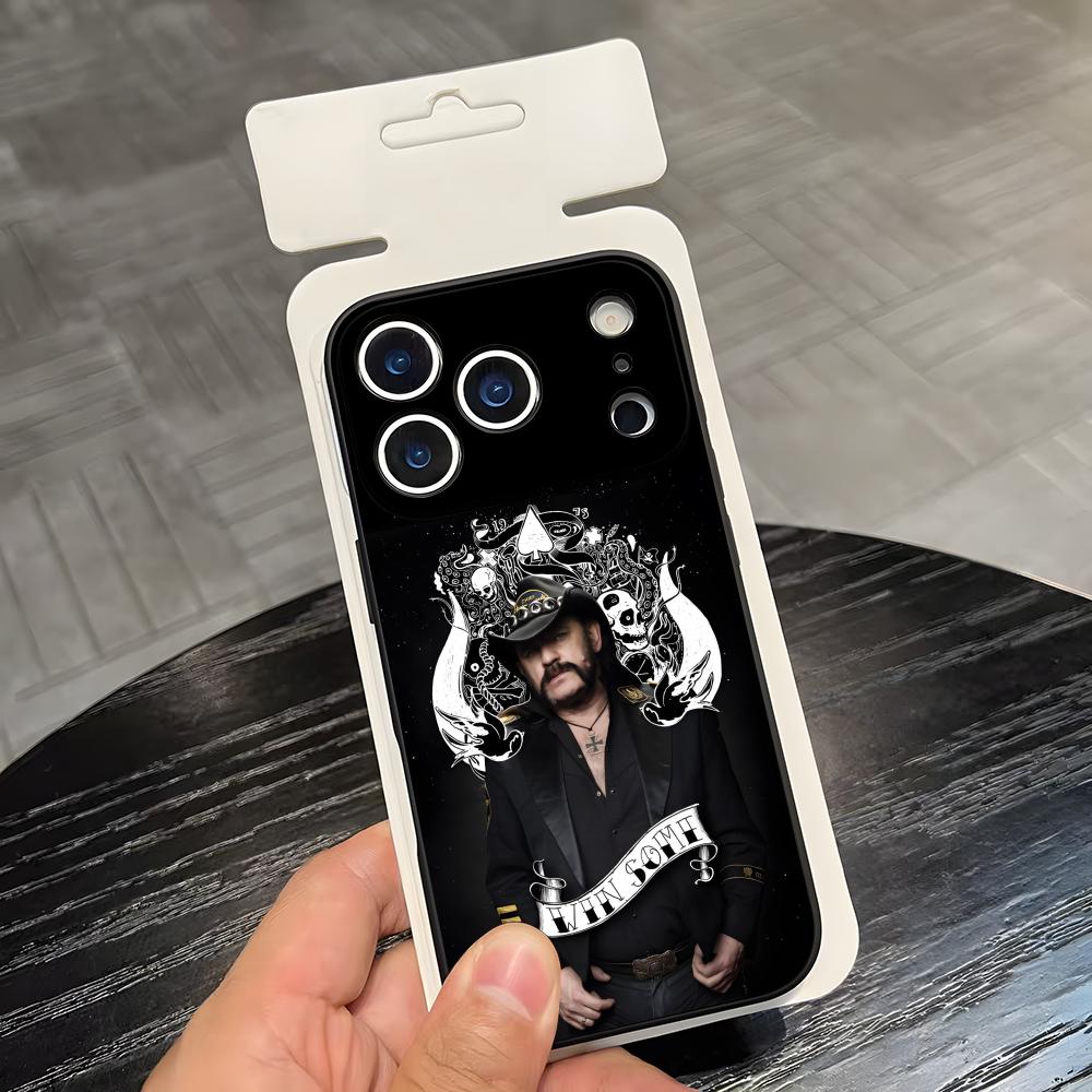 S-Singer L-Lemmy-Kilmister Phone Case For IPhone 17 Air 16 E Pro Max 15 14 13 Mini 12 Pro 11 Max Plus Black Soft Shell