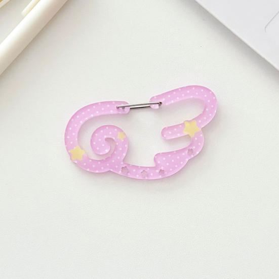 Акриловый брелок с крючком-клипсой, легкая подвеска-украшение, брелок для ключей, шарм для сумки/автомобиля, аксессуар для рюкзака