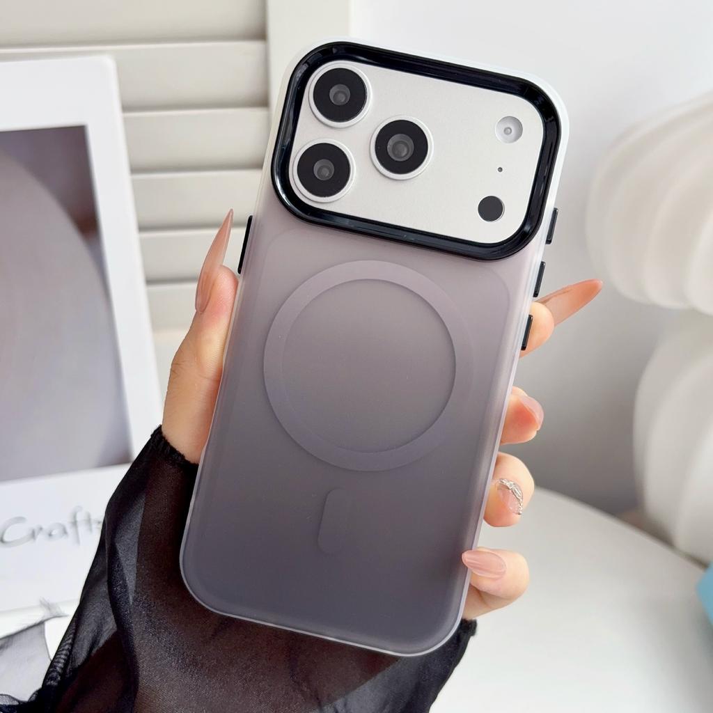 17 Применимый iPhone16 трехв одном градиентный цветной магнитный чехол для мобильного телефона Apple 15 противоударный 14 защитный чехол 13/12