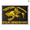 Round   Fishing  Military Patches Embroidered Badges