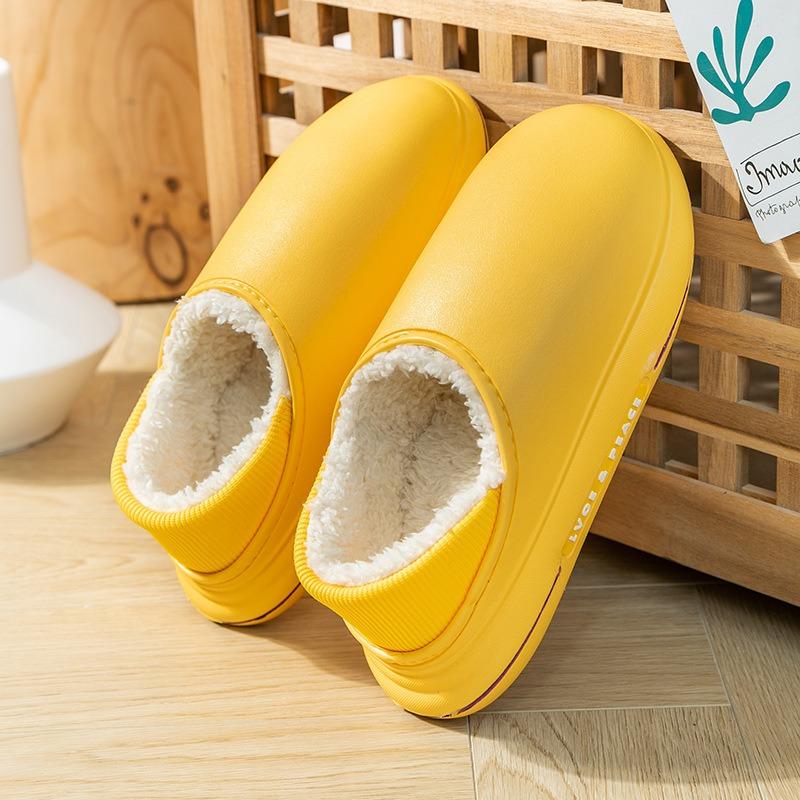Thick Soled Cotton Slippers Women's Warm Shoes Cotton Shoes