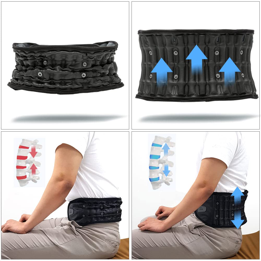 WG30G2 Надувной поддерживающий пояс для талии, поясной корсет для разгрузки растяжений поясницы, диск-др.