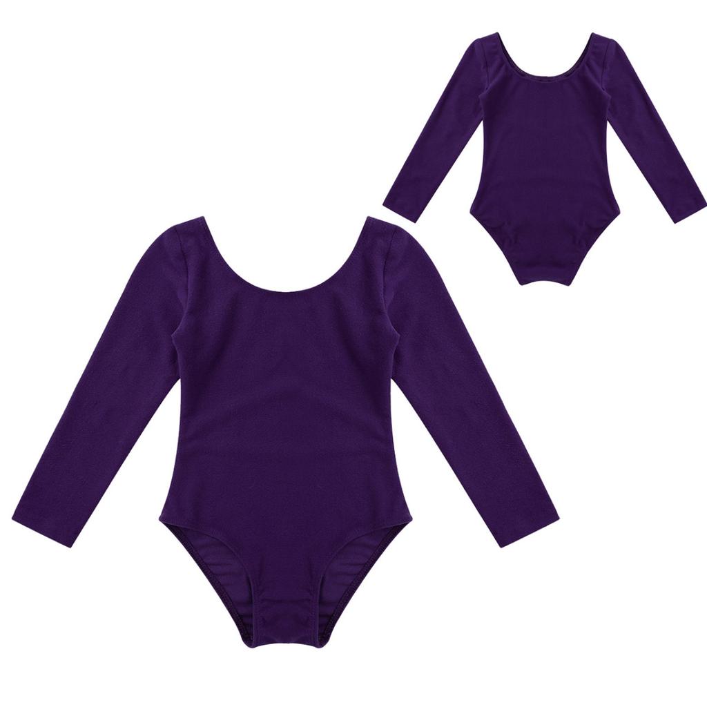 Детский балетный трико для гимнастики и балета для маленьких девочек, юбка-пачка с длинными рукавами, танцевальная одежда, костюм