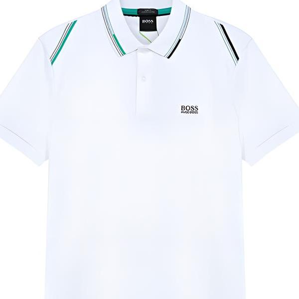 HUGO BOSS Short Sleeved Polo Shirt Men's White 50443453-100