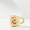Cartoon Cute Beige Bear Ceramic Coffee Milk Cup Student Dormitory Drinking Water Cups High Appearance Level Mug Office Water Cup