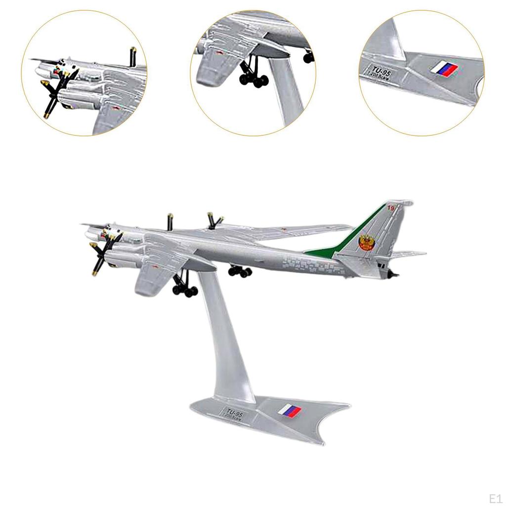 1/200 Туполев Ту-95 Стратегический бомбардировщик Модель самолета Многофункциональный настольный