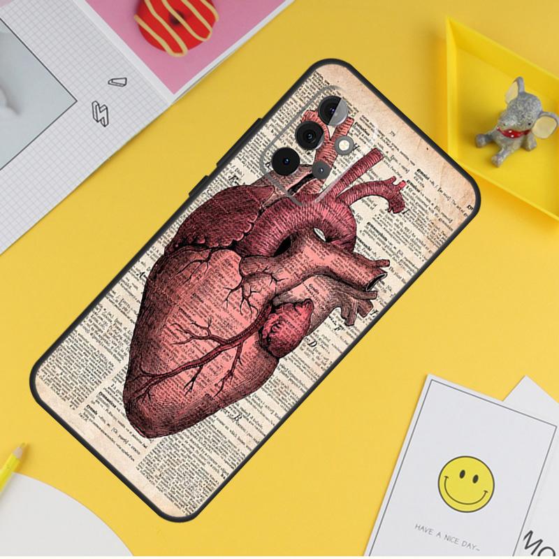 Anatomical Heart Anatomy For Samsung Galaxy A14 A34 A54 A12 A32 A52 A51 A71 A53 A33 A13 A15 A25 A35 A55 Phone Case