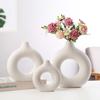 Nordic Ring Shape Vase Modern Decorative Vases Ceramic Flower Vase Modern Art Round Shape Vase