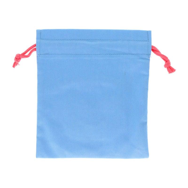 Sanrio HANAMARUOBAKE Sagara Embroidered Drawstring Bag Blue (Pastel Sweets Pop)