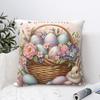 Счастливой Пасхи Яйца Кролик Квадратная Наволочка Декоративная Подушка Модная Наволочка