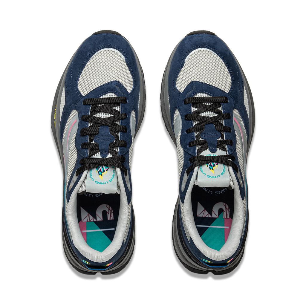 Li Ning Zheng Rong M1000 Retro Универсальные амортизирующие нескользящие износостойкие дышащие поддерживающие отскок низкие повседневные туфли AGCU445-1