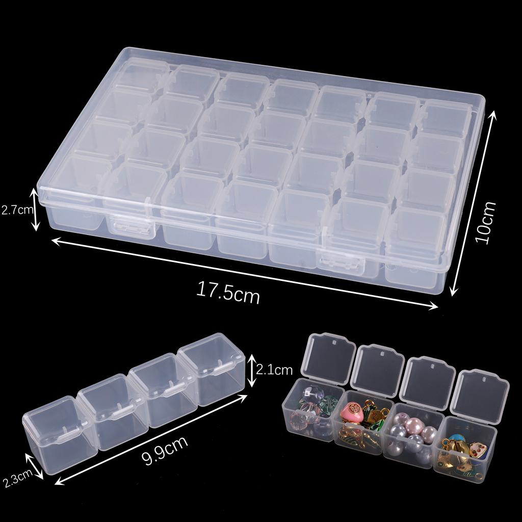 PP Material Multifunctional Portable Storage Box For DIY Bracelets Necklaces Jewelry Arrange Storage