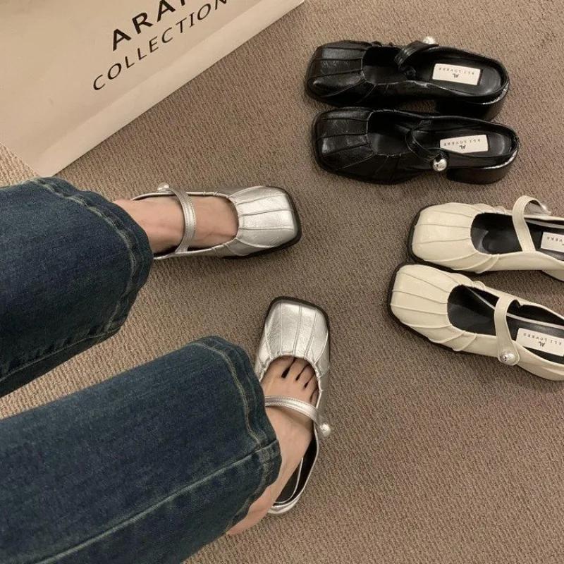 Модные корейские новые летние женские туфли в стиле ретро, сандалии большого размера для женщин, модные повседневные туфли на плоской подошве для женщин