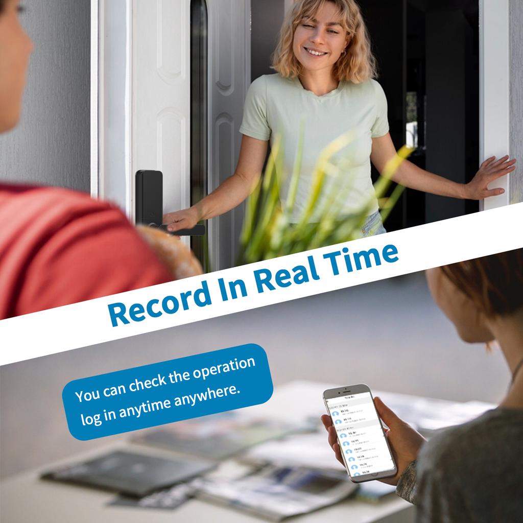 Умный цифровой электронный дверной замок TTlock приложение разблокировка полуавтоматический умный замок замок с отпечатком пальца домашний замок квартиры