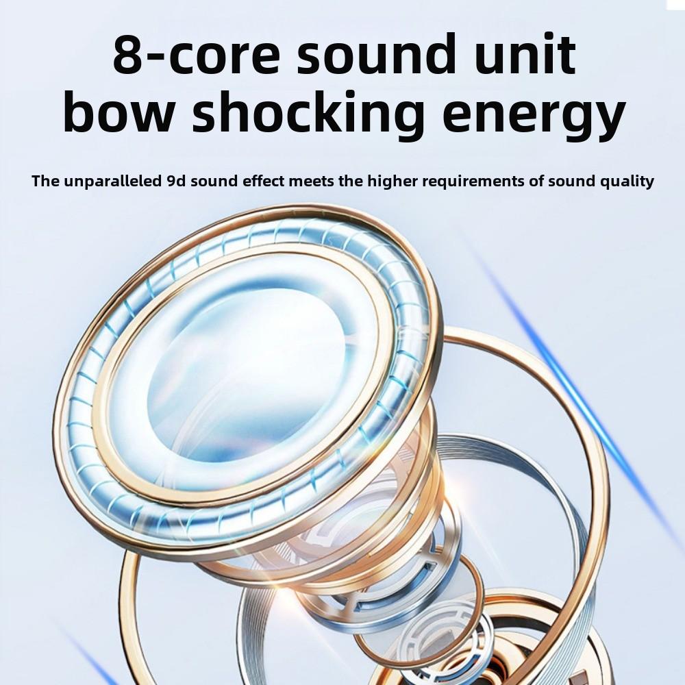 Bluetooth-гарнитура для шеи с подвесом и движением шеи 5.3 Беспроводная ультрадолгая жизнь Большая мощность ENC Шумоподавление