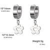 Cazador Gold Color Sakura Flower Pendant Earrings for Women Stainless Steel Jewelry Drop Earrings Mother's Day Gift