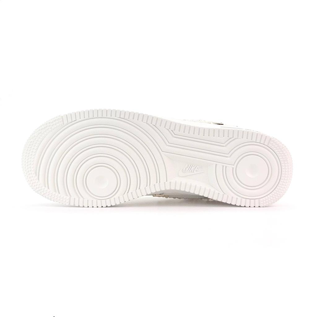 Nike Air Force 1 White Gold Dreamy Abrasion Resistant Low top Skateboard Shoes Unisex Ecru FV3654-111(Team935-S-BOX)