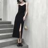 Black Suspender Dress for Women In Summer New Style Waist-hugging To Make Them Look Slim and Elegant Inward Long Skirt