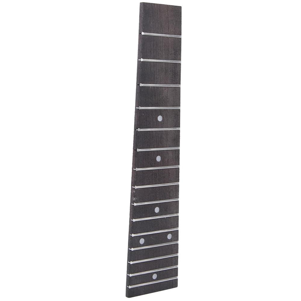 Wooden Color Ukulele Fretboard 21in 23in Ukulele Replacement Neck Ukulele Neck Set Concert Ukulele