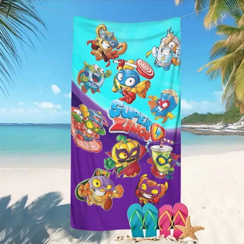 Super Zings Character Collection Beach Towel, Made of Ultra-Fine Microfiber, Perfect for The Beach, Swimming Pool, Gym, And Yoga