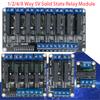 Низкоуровневый модуль твердотельного реле 5 В 1 2 4 8 каналов SSR G3MB-202P 240 В 2 А выход с резистивным предохранителем для Arduino