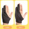 Перчатки против обрастания для рисования Dainayw, черные, с двумя пальцами, против истирания, профессиональные для художника, эскиз, цветной порошок, плоский рисунок