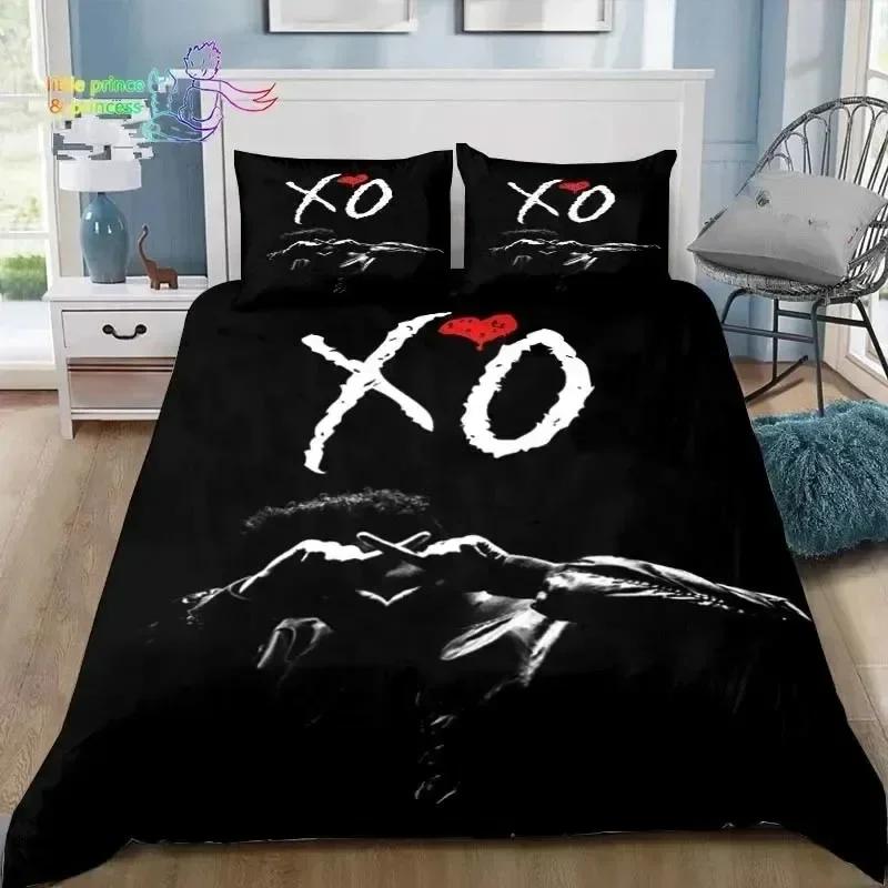 Luxury New 3D Print XO The Weeknd Comfortable Duvet Quilt Cover Pillowcase Bedding Set Children Bedroom Decoration Home Textile