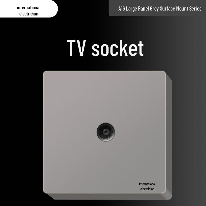 Сверхтонкая 16A накладная электрическая розетка с пятиконтактной настенной панелью для бытового использования и использования с кондиционером