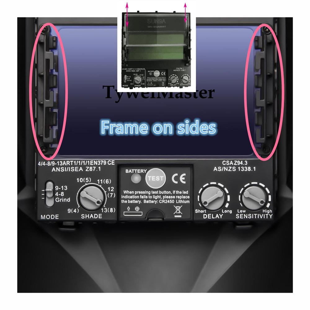 Сварочная маска, верхний размер 100x73 мм, верхний оптический класс 1111, 4 датчика, сварочный шлем CE EN379