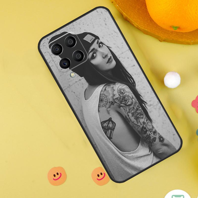 Sexy Sleeve Tattoo Girl For Samsung Galaxy M31s M13 M33 M53 M52 M32 M12 M14 M34 M54 M11 M21 M51 M20 M15 M55 Case