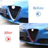 Углеродное волокно красный для Alfa Romeo Giulia Stelvio 2017 2018 ABS пластик передняя решетка декоративная рамка автомобиля