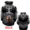 Autumn and Winter 3d Dog Print Men Women Casual Pullovers Streetwear Hoodies