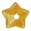 6pcs/Set Christmas Tree Cookie Cutter Mold Xmas Plastic DIY 3D  Year Biscuits Gingerbread Maker Stamp Baking  Acssories