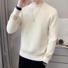Unisex Thickened Mink Velvet Sweater with Semi-High Neck - Winter Warm Cashmere Base Shirt