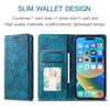 Simple Flip Case for Samsung 14 and Apple 15 - Leather Wallet Card Protective Cover for Business.