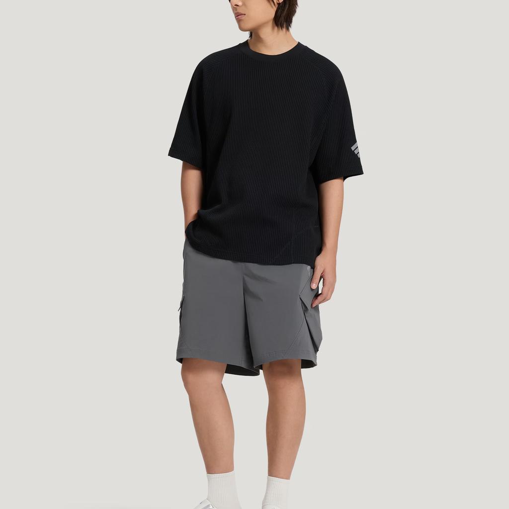 adidas FOS Мужские футболки Черная с круглым вырезом Средняя KW0106