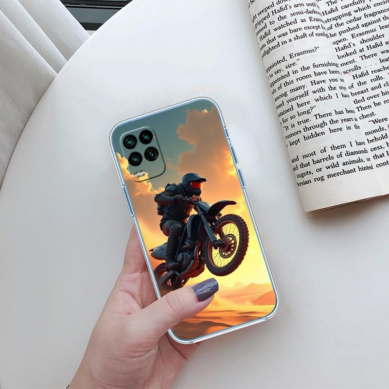 RA18 Motorcycle Racing Transparent Phone Case for Motorola Moto Edge 20 30 40 50 S30 Fusion Ultra Pro Neo Lite + G200 G23