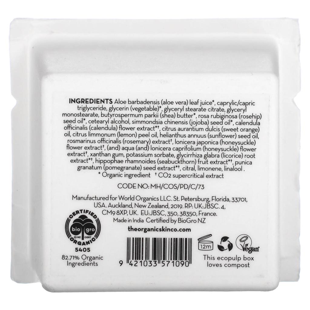 The Organic Skin Co. Увлажняющий крем Daily Ritual, Облепиха и Шиповник, 50 мл (1,7 жидких унций)