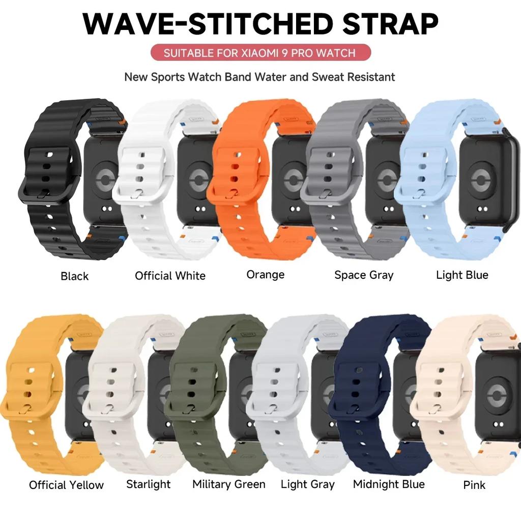 Silicone Strap for Redmi watch 5/4 Band Bracelet Replacement Breathable Wrist Sports Band Correa for Mi Band 9/8pro Soft Belt