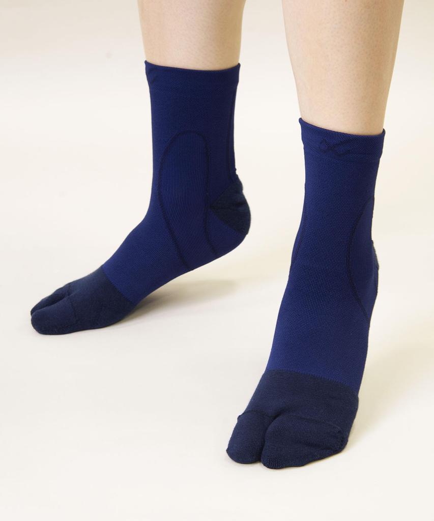 Синие таби до щиколотки Снижают усталость ног во время потоотделения Дезодорация Антибактериальная дезодорация BCR620 BL M [Ceda X/Wacoal] Носки, Поддержка, Упражнения,