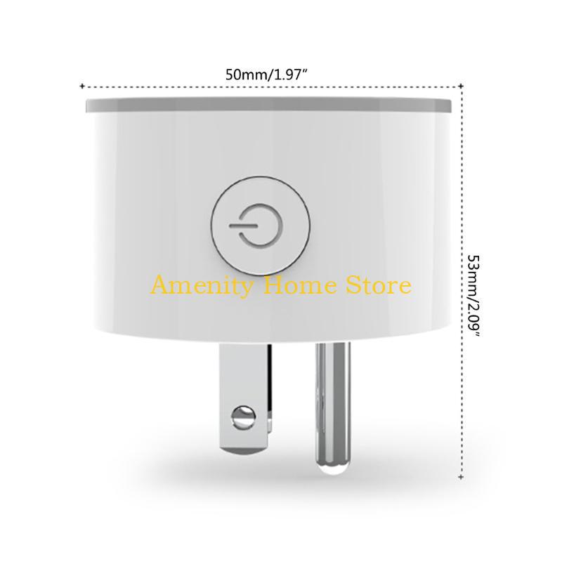 F26C Wifi Socket Plug Outlet Switches with Dimmable RGB Light EU UK US Phone Voice Control Wireless Plug Replacement
