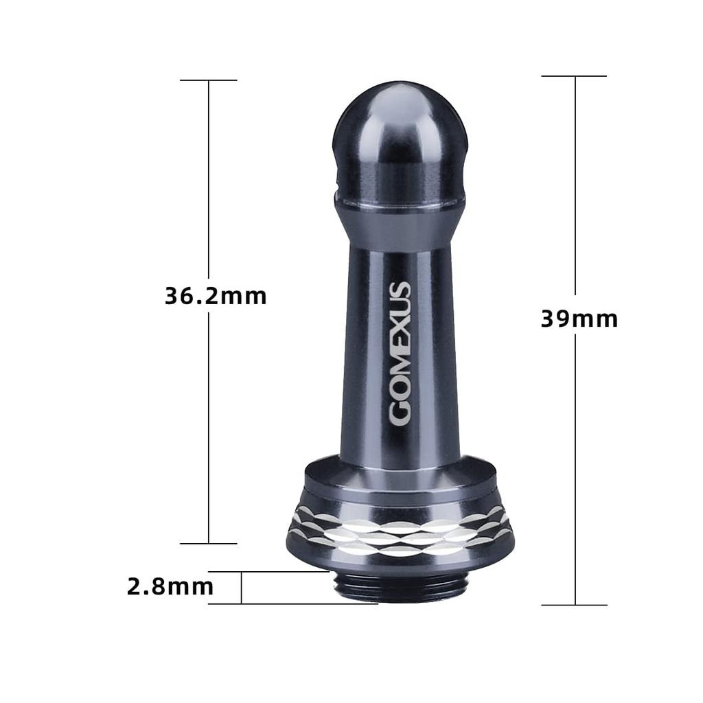 GOMEXUS Reel Stand R1-36 36mm Spinning Reel Guard SHIMANO Soare Complex Stella Twin Power Hook Keeper Balancer Aluminum 6.5g Ultra-lightweight